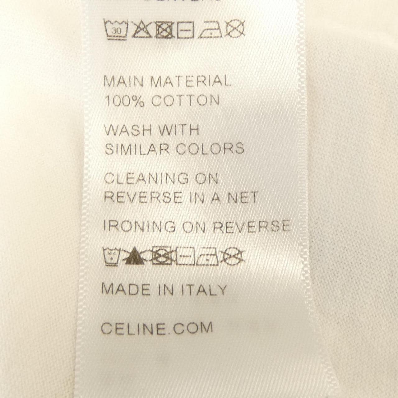 セリーヌ CELINE CELINEプリント クロップドTシャツ 2X761671Q Tシャツ