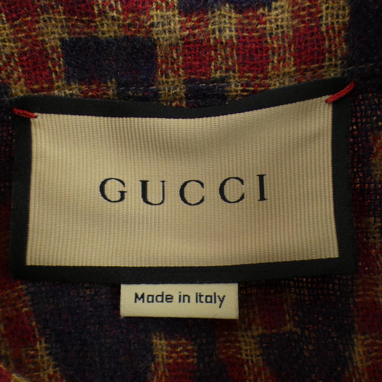 グッチ GUCCI マキシ GG ギンガム ウール シャツ 756842 ZAOBM シャツ