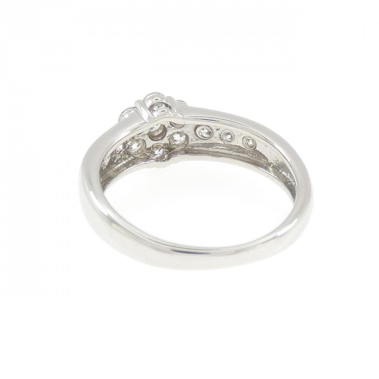 PT900 フラワー ダイヤモンド リング 0.50CT