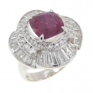 PT900 ルビー リング 2.48CT