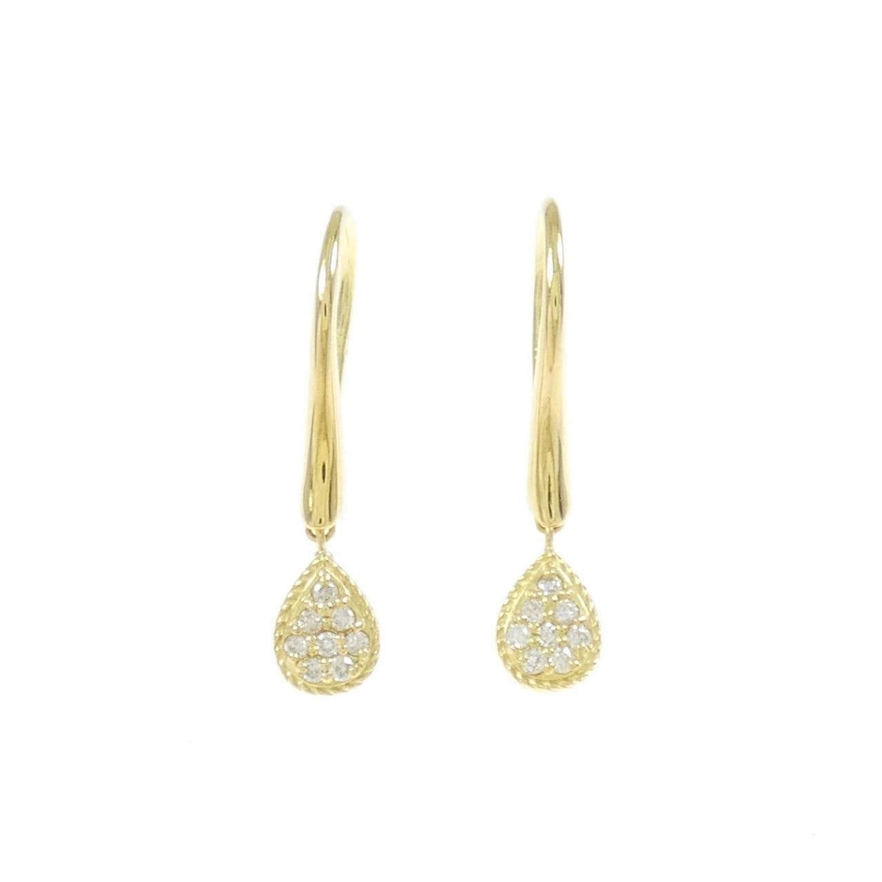 K18YG Diamond earrings 0.10CT