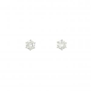 PT900 ソリティア ダイヤモンド ピアス 0.70CT