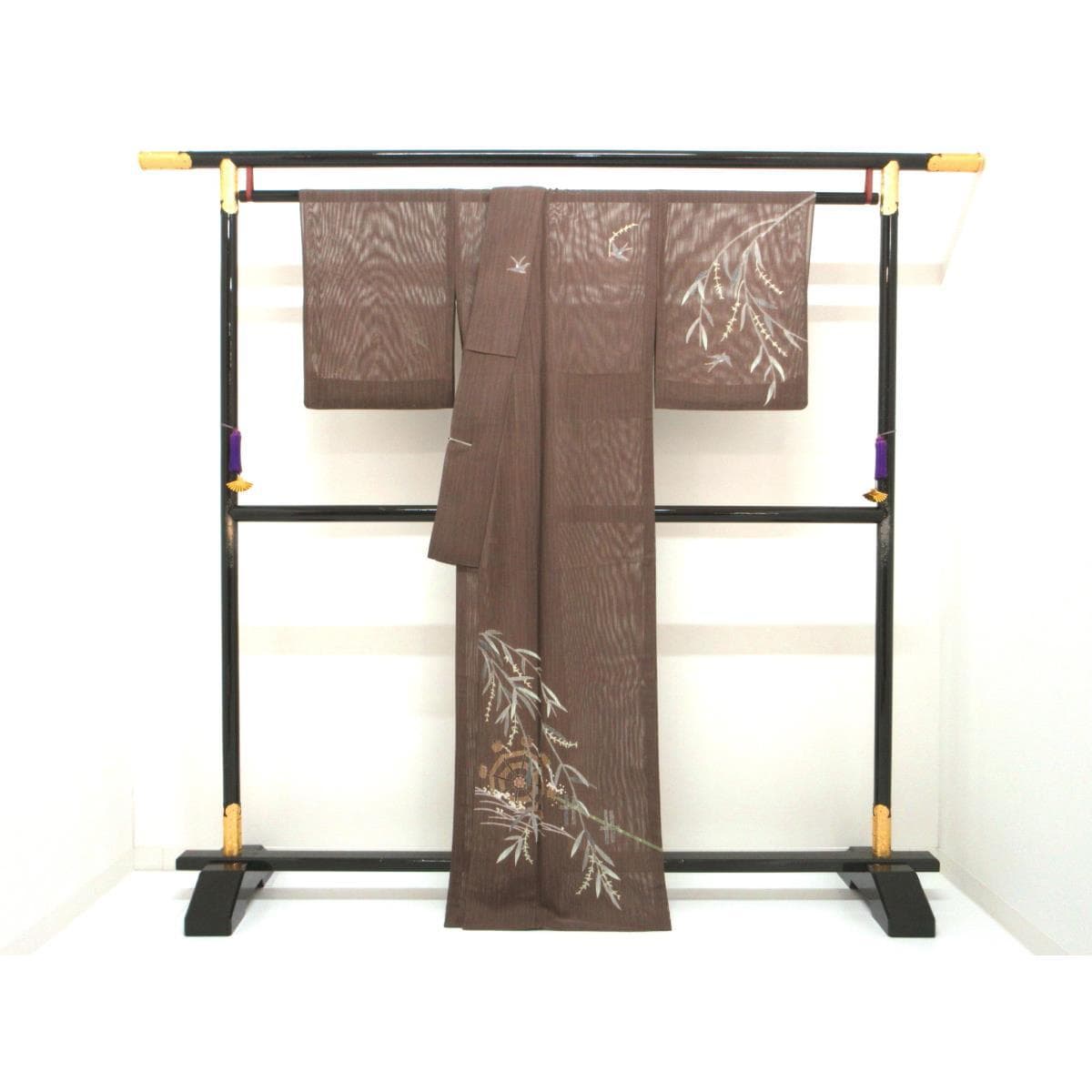 単衣　紋紗織訪問着　魚津誠【本加賀友禅】