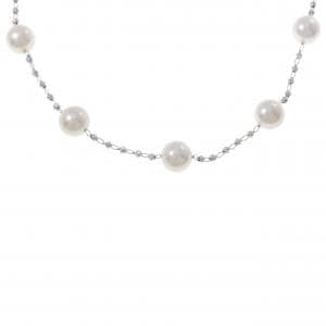 K18WG アコヤパール ネックレス