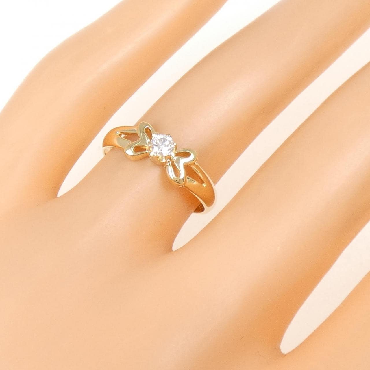 K18YG ダイヤモンド リング 0.11CT