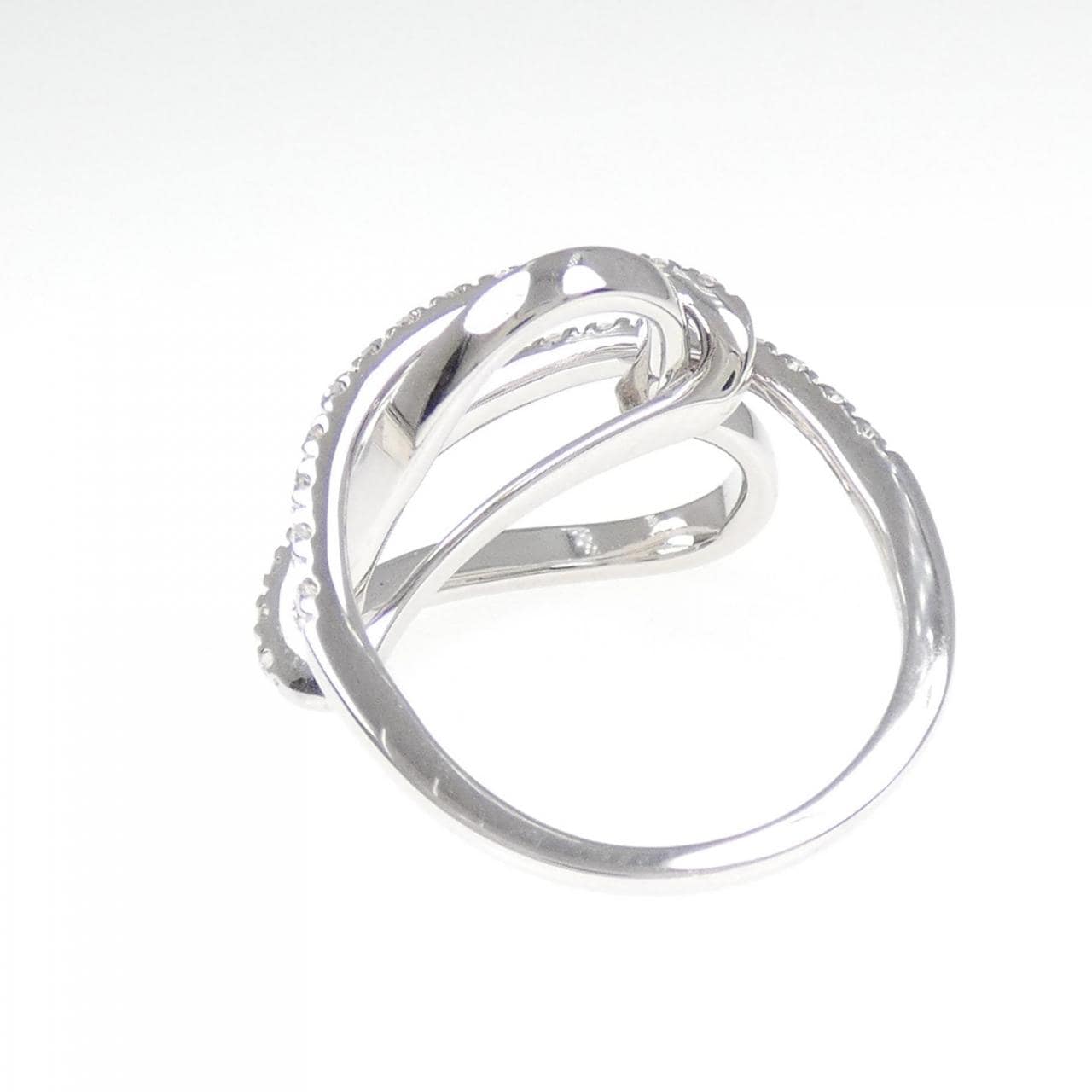 K18WG ハート ダイヤモンド リング 0.30CT