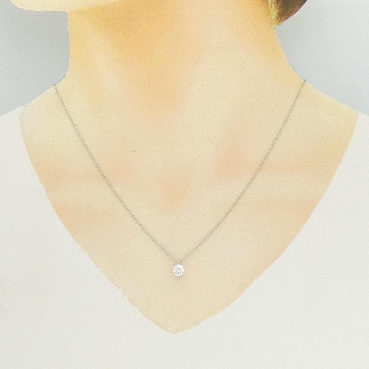 【リメイク】PT900/PT850 ダイヤモンド ネックレス 0.516CT D VS1 VG