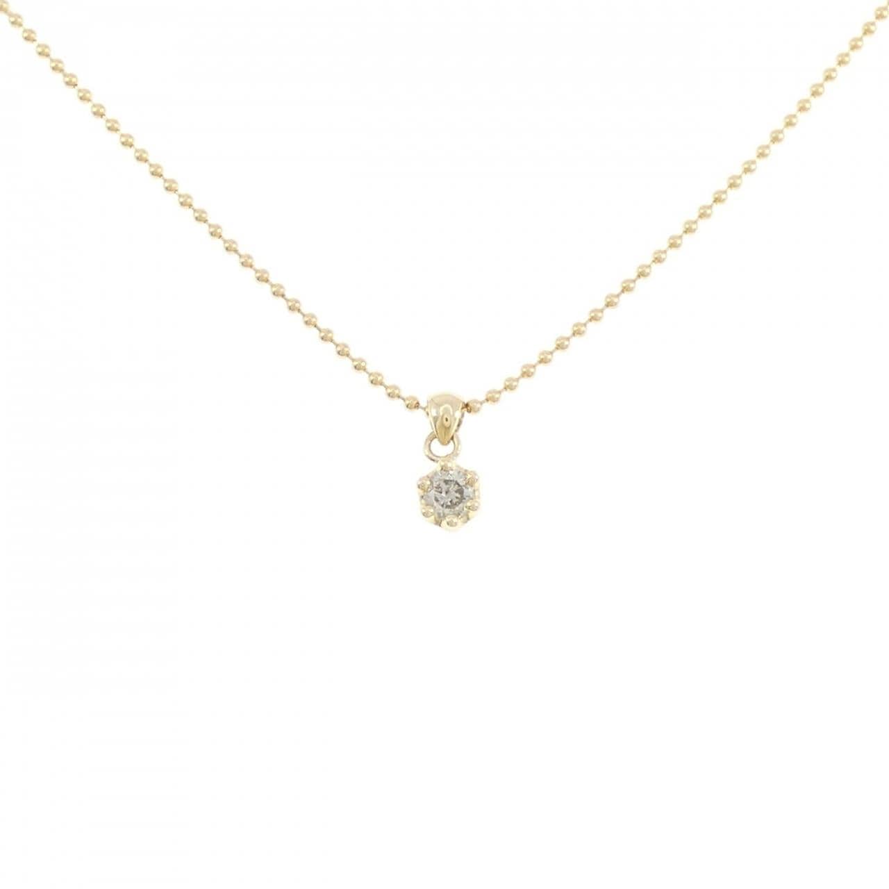 K18YG ダイヤモンド ネックレス 0.10CT