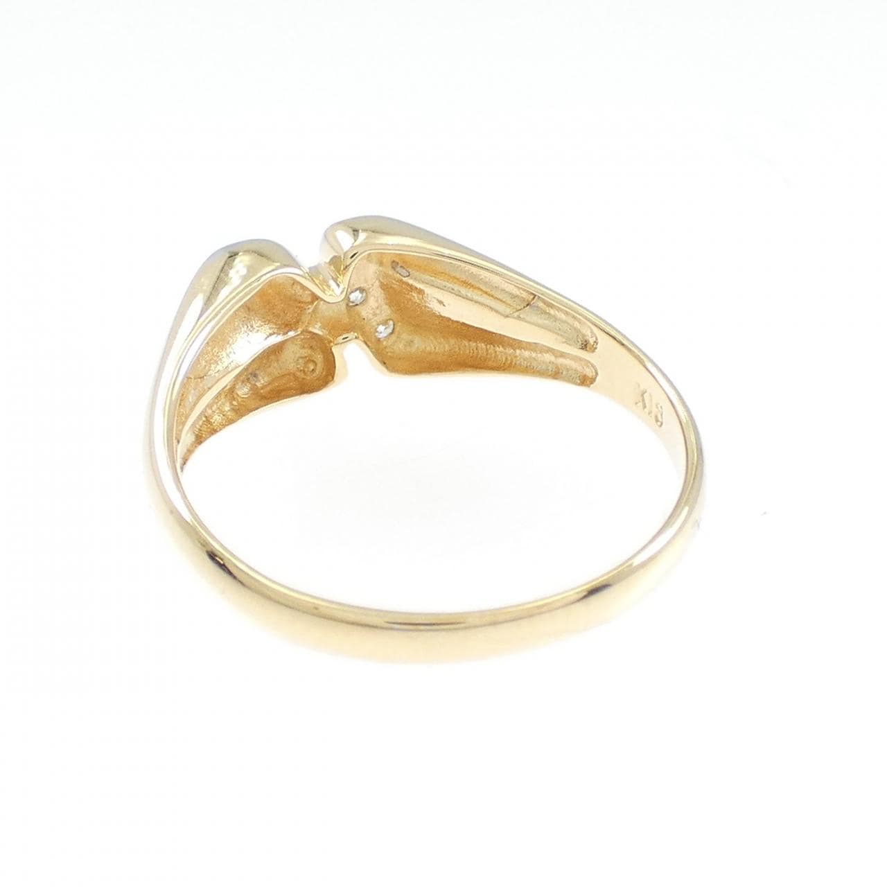 K18YG/K18WG ダイヤモンド リング 0.03CT