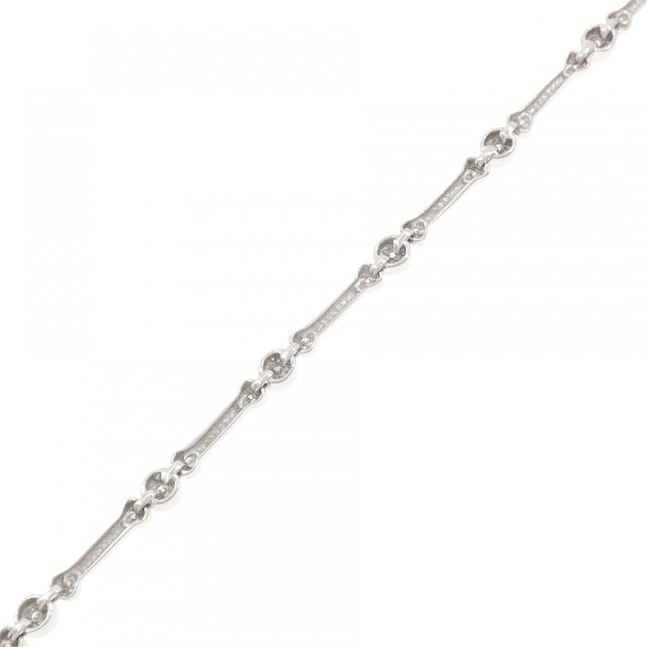 K18WG/K14WG ダイヤモンド ブレスレット 0.24CT