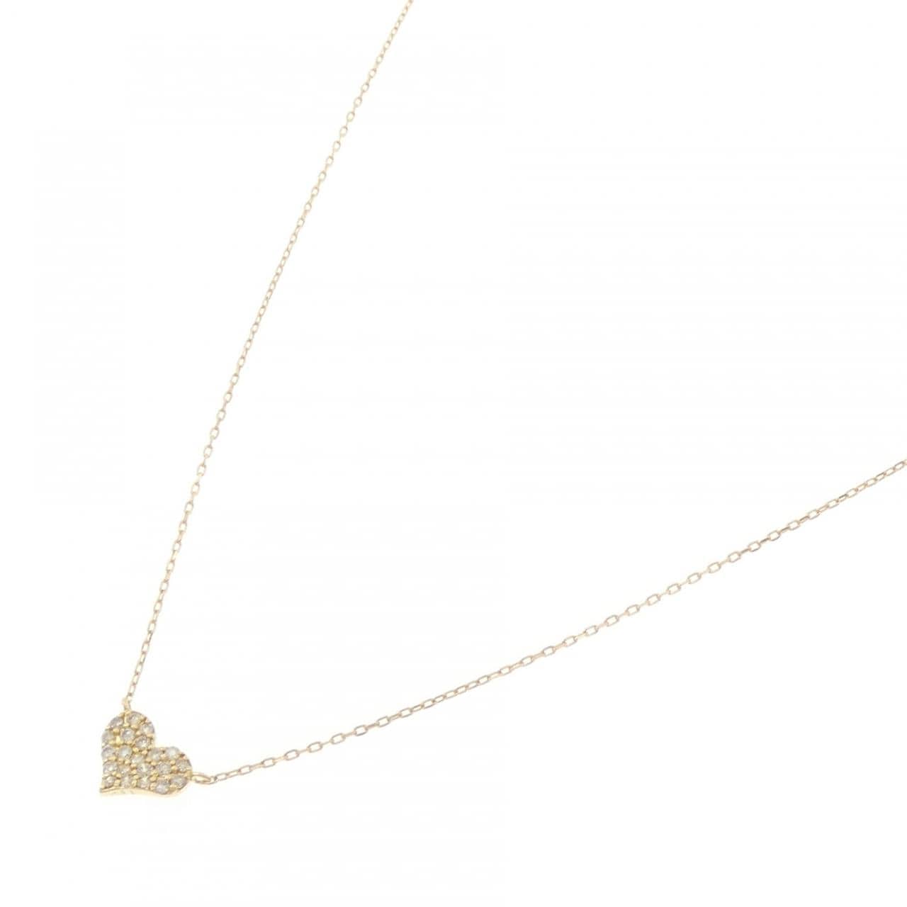 サマンサティアラ ハート ダイヤモンド ネックレス 0.11CT