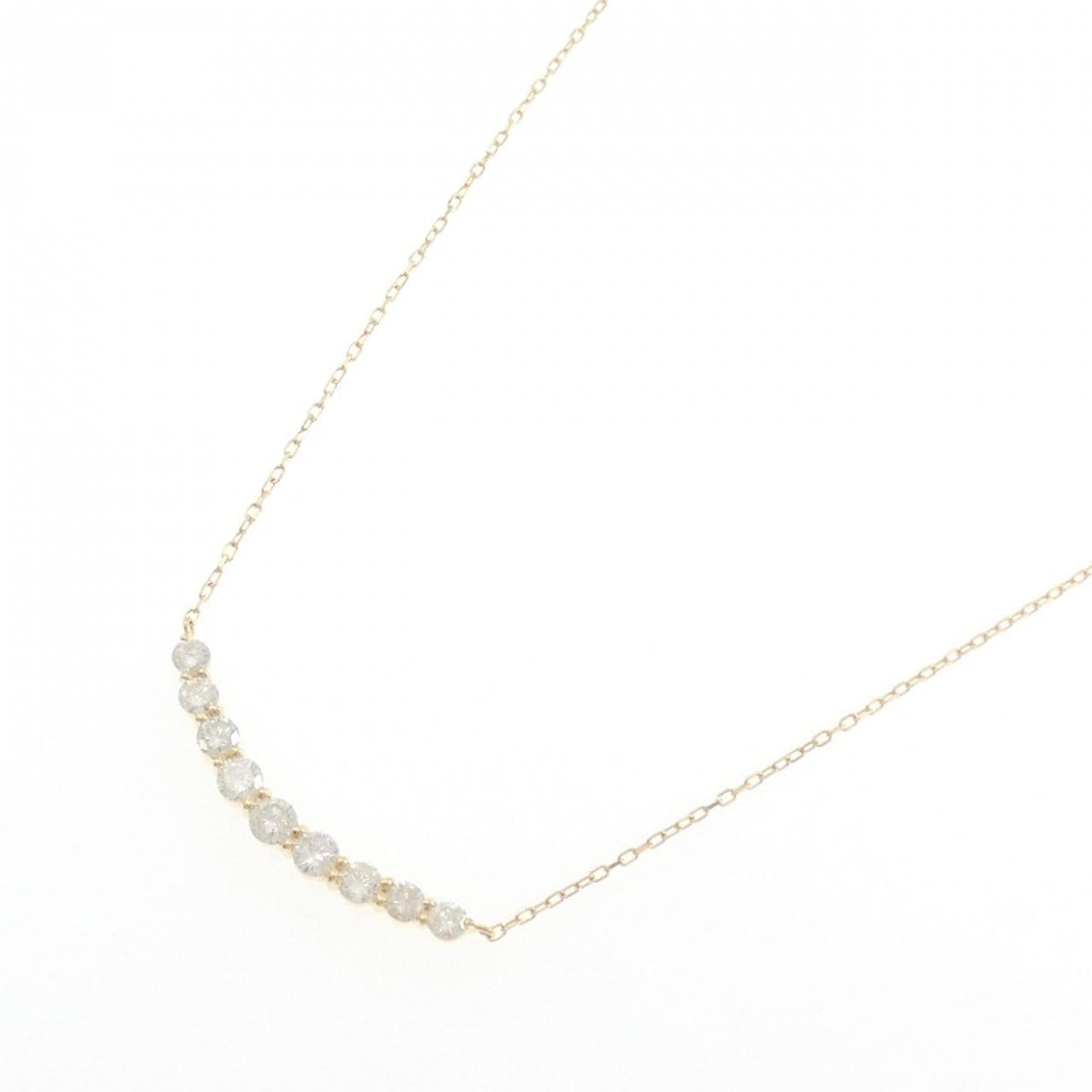K18YG ダイヤモンド ネックレス 1.00CT