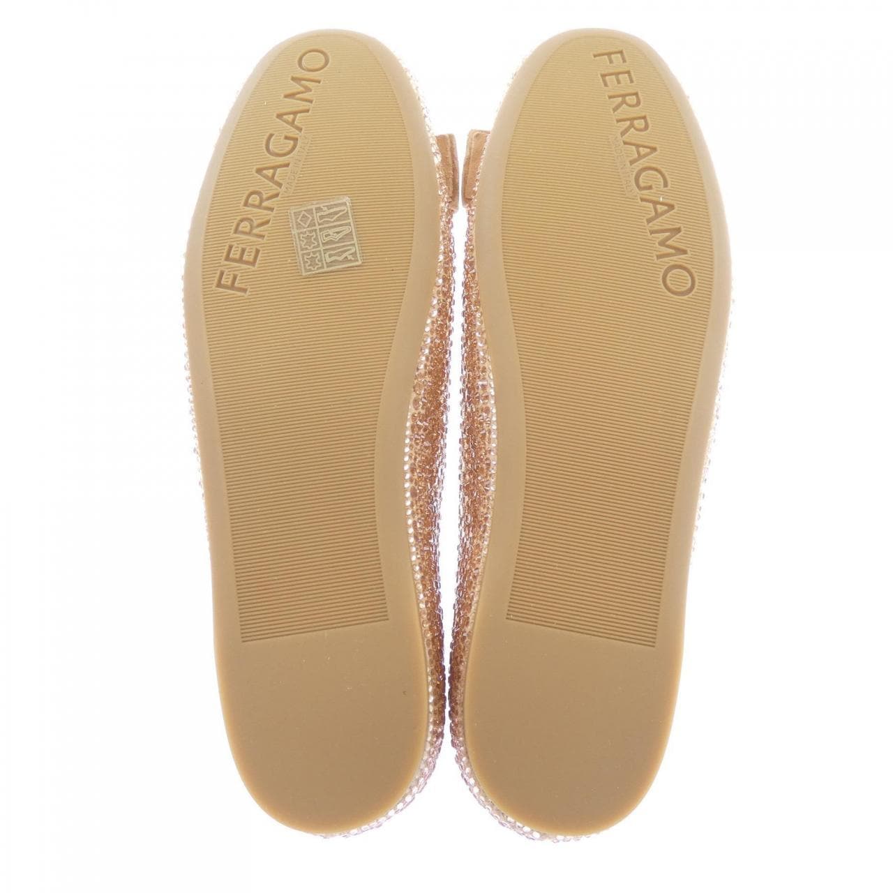 フェラガモ FERRAGAMO VANNA G CR5cm 0785488 フラットシューズ