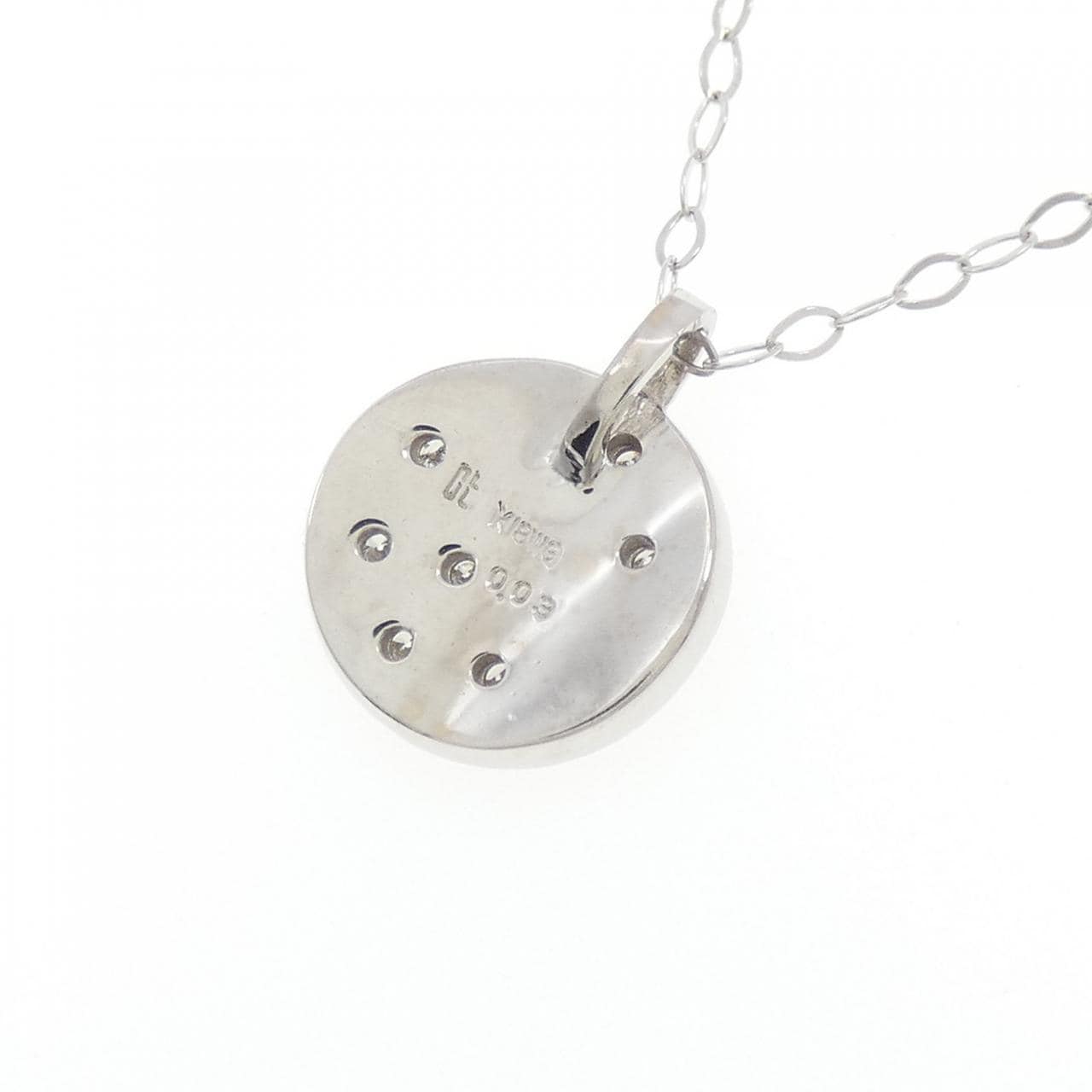K18WG ダイヤモンド ネックレス 0.03CT