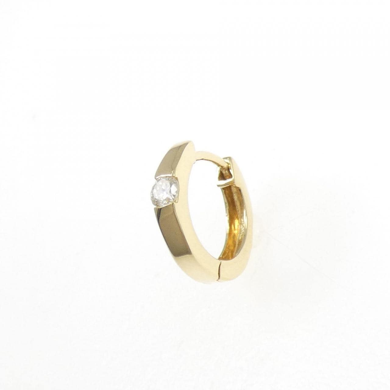 K18YG Diamond earrings 0.08CT one ear