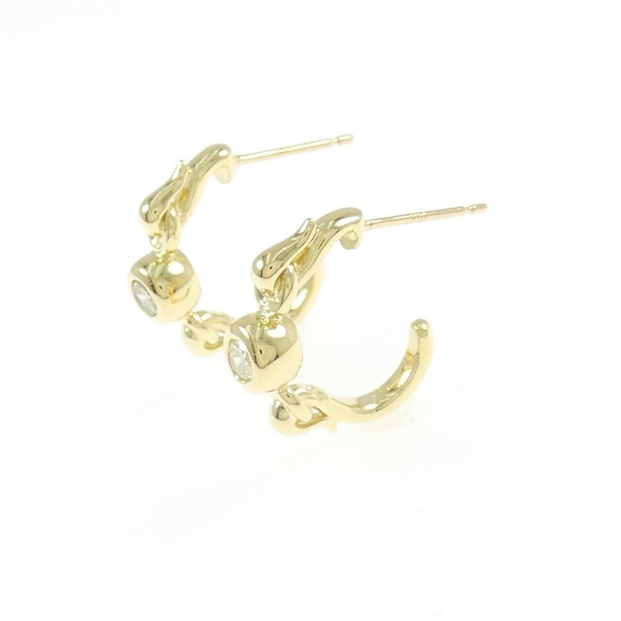 K18YG Diamond earrings 0.20CT