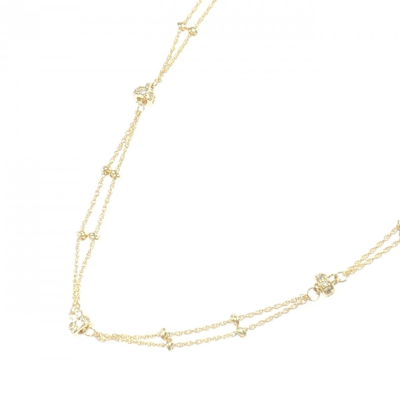 K18YG ダイヤモンド ネックレス 0.23CT