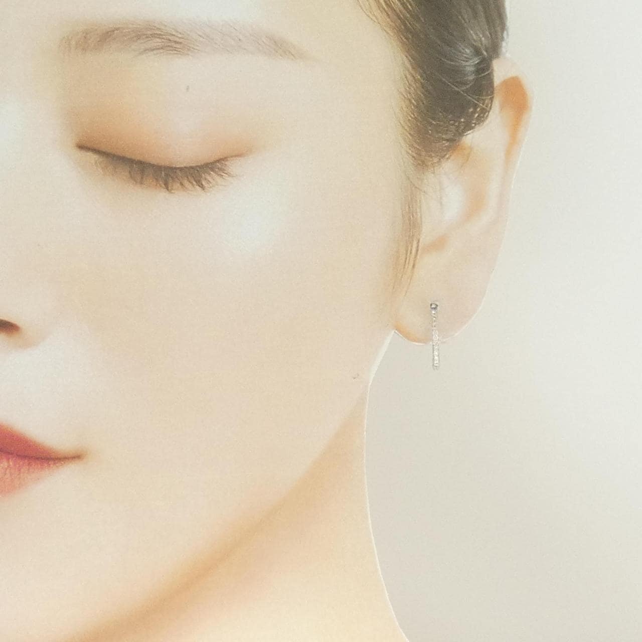 K18YG/K18WG ダイヤモンド イヤリング 0.20CT