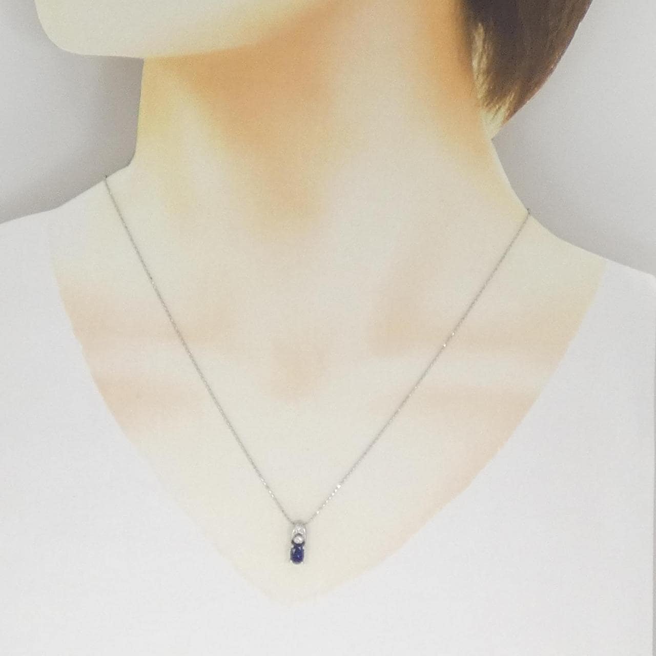 PT900/PT850 サファイヤ ネックレス 0.56CT