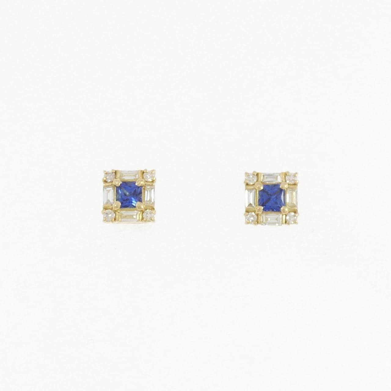 [新品] K18YG 蓝宝石耳环 0.29CT