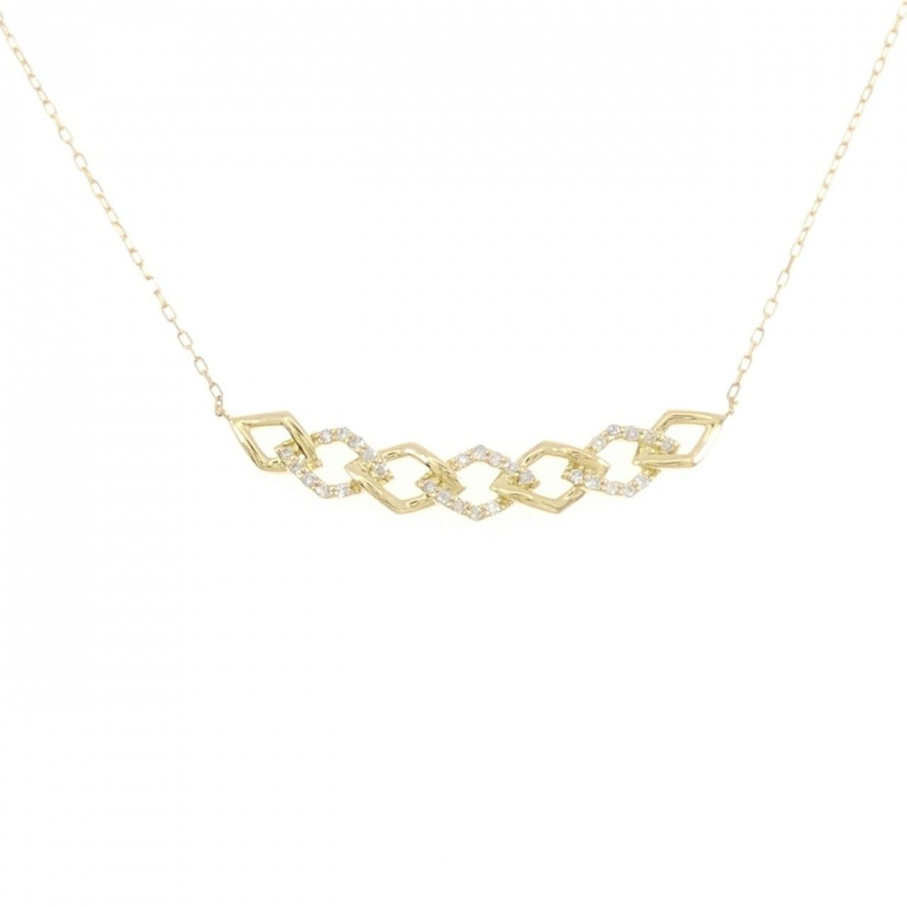[BRAND NEW] K18YG Diamond Necklace 0.15CT