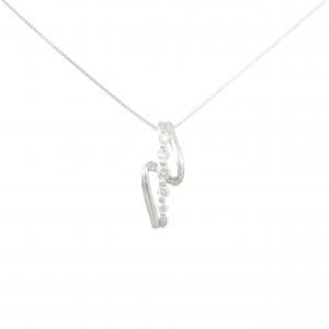 K18WG ダイヤモンド ネックレス 0.20CT
