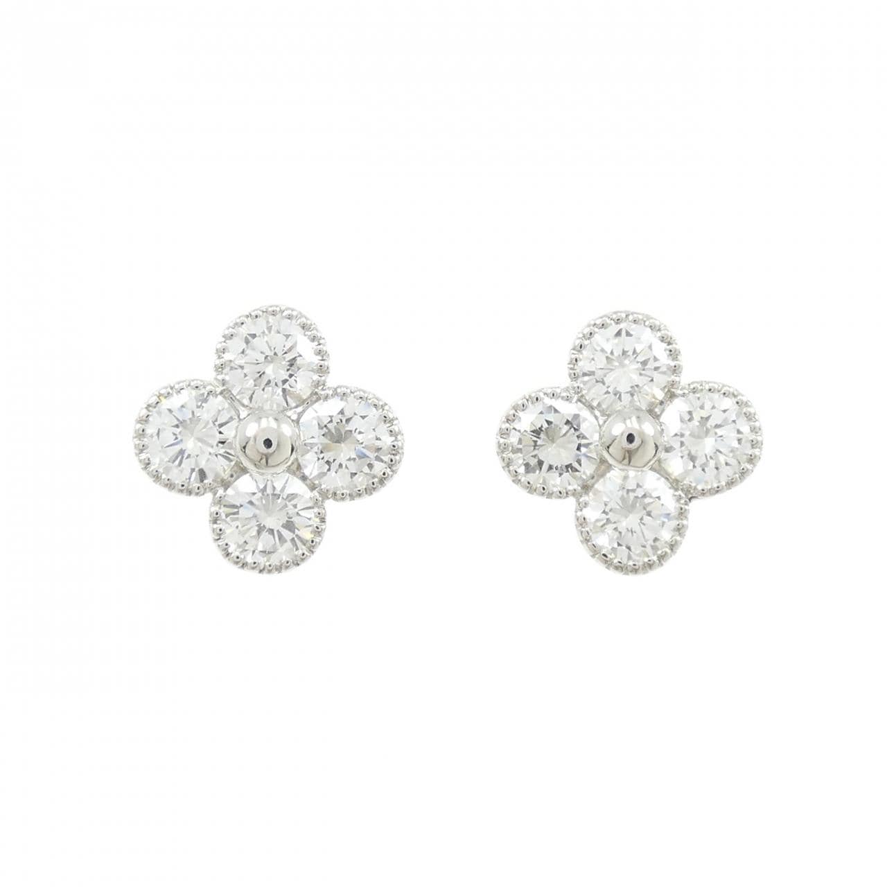 【新品】PT900 ダイヤモンド ピアス 1.007CT 1.005CT G VS2 VG