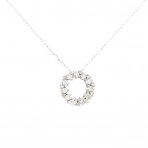 K18WG ダイヤモンド ネックレス 0.20CT