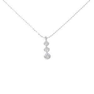 K18WG/750WG ダイヤモンド ネックレス 0.30CT