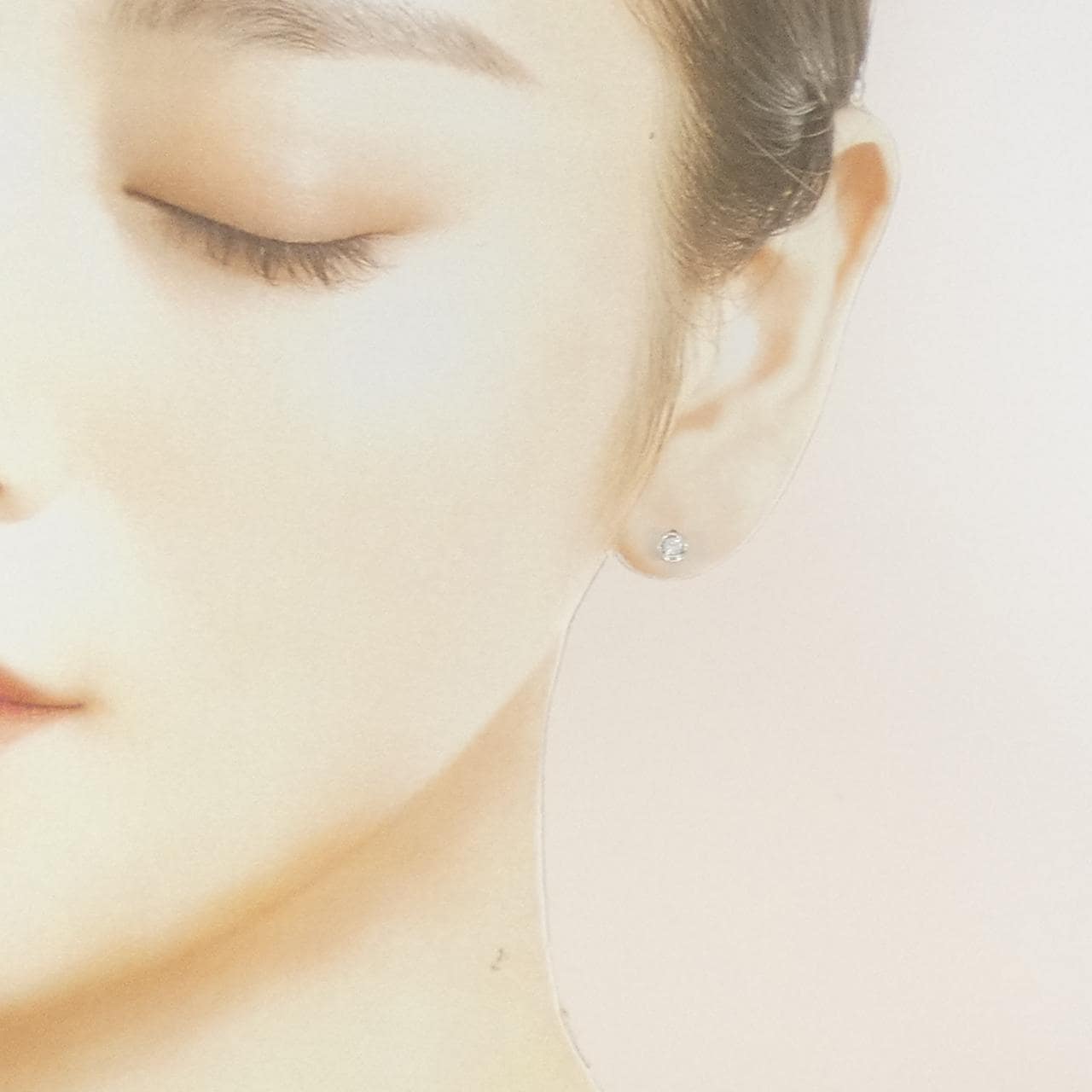 PT900 ダイヤモンド ピアス