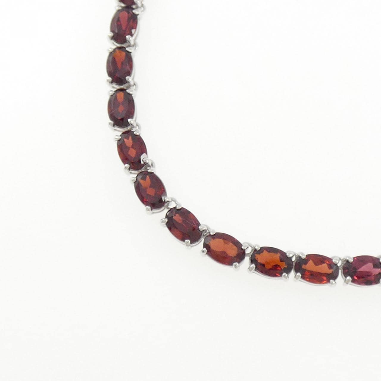 K18WG ガーネット ネックレス 36.00CT