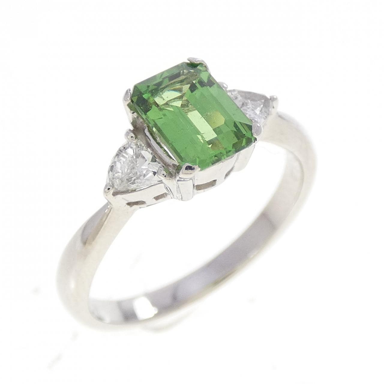 PT900 グリーンガーネット リング 0.966CT
