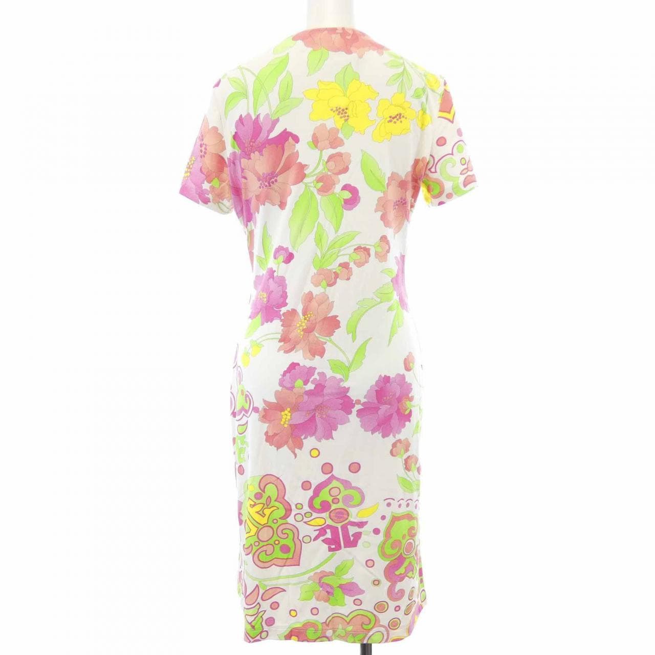 レオナール フューシャ LEONARD FUCHSIA カットワンピース