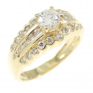 K18YG ダイヤモンド リング 0.319CT