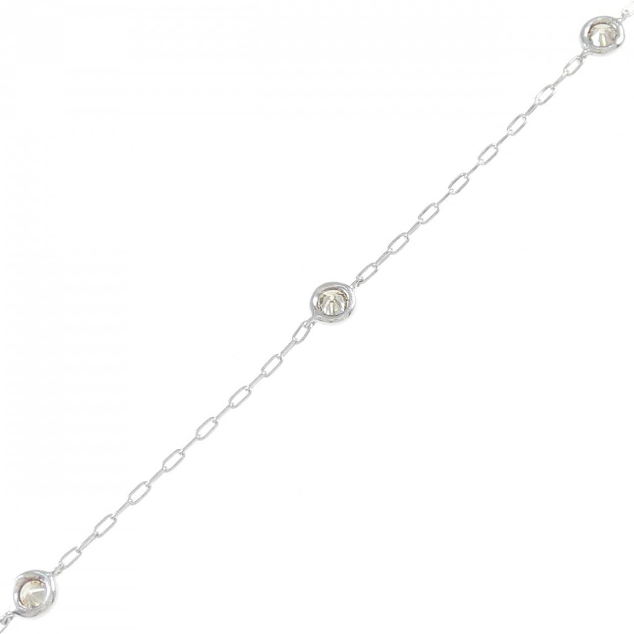 K18WG钻石手链 0.18CT