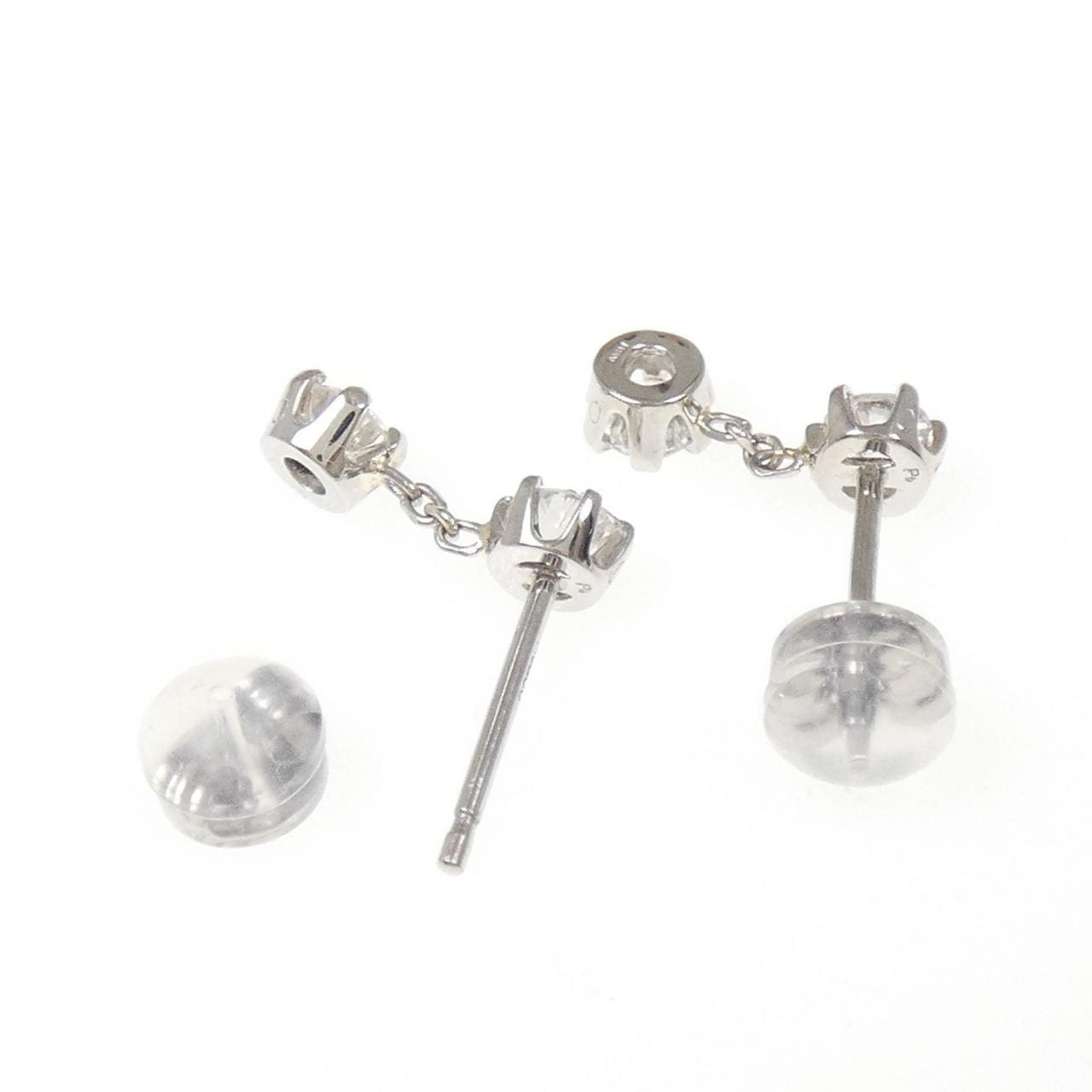 PT900 ダイヤモンド ピアス 0.77CT