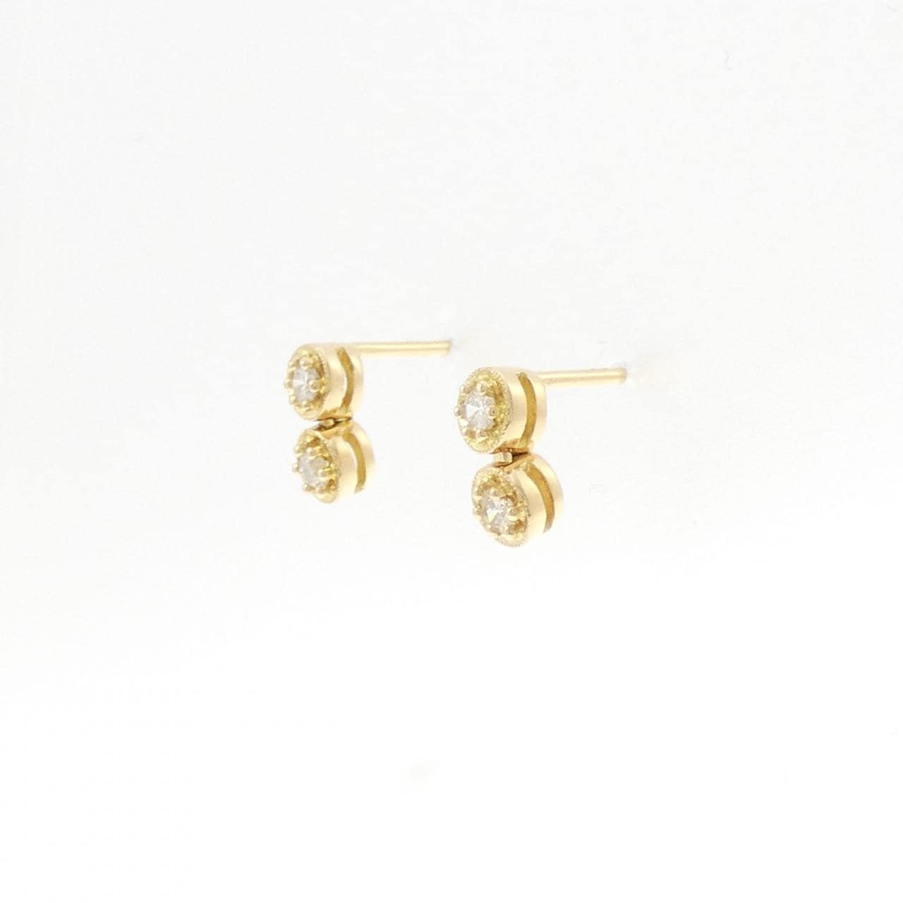 K18YG ダイヤモンド ピアス