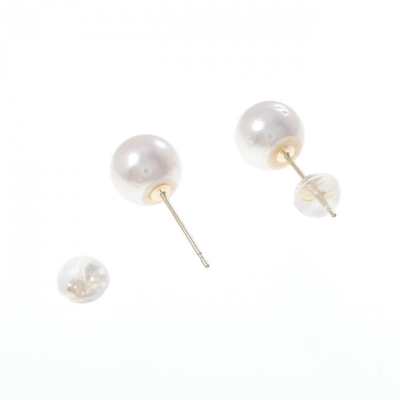 【新品】K10YG アコヤパール ピアス 8.0mm