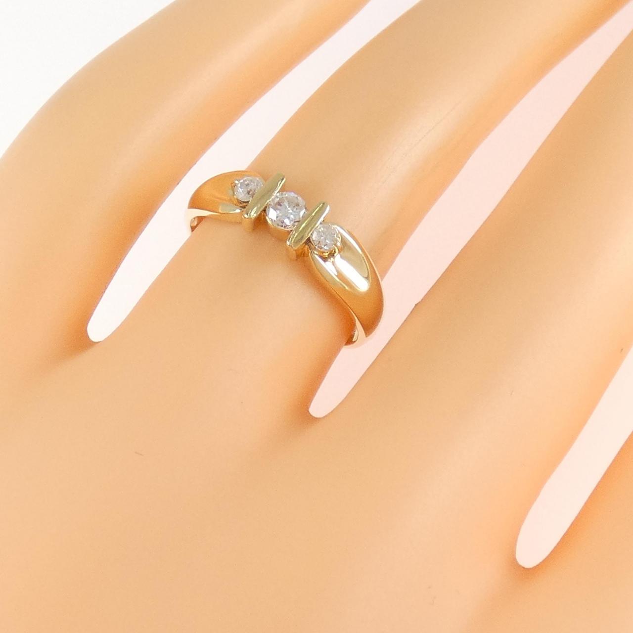 K18YG ダイヤモンド リング 0.24CT