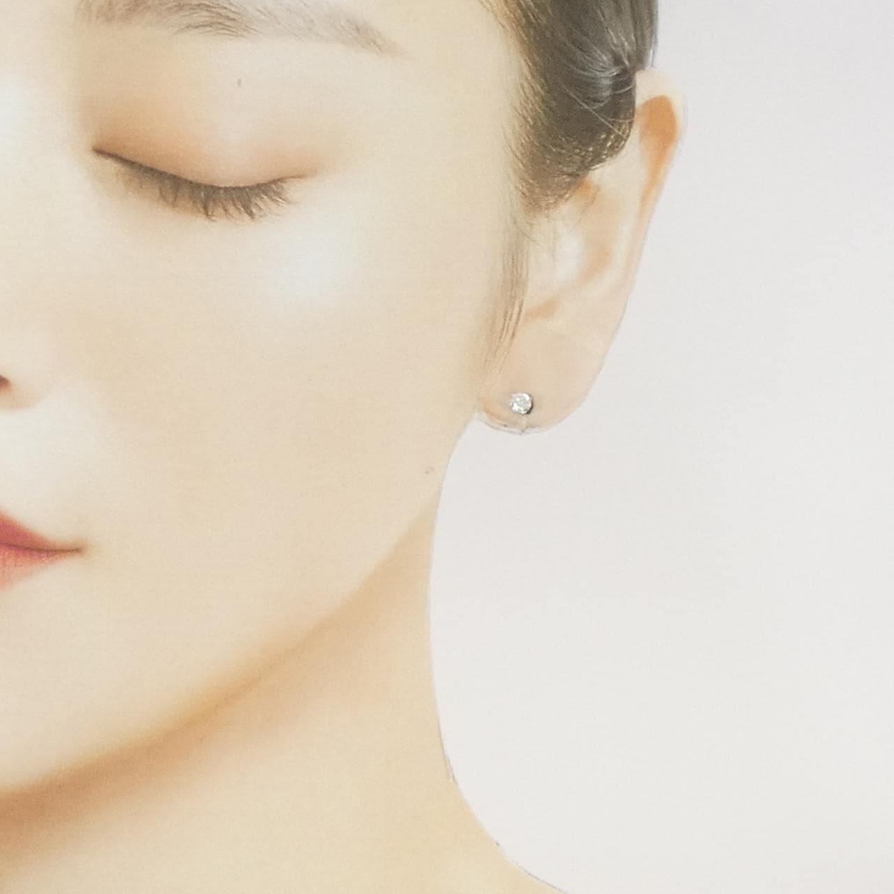 PT850/PT900 ソリティア ダイヤモンド ピアス 0.30CT