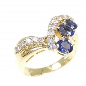 K18YG サファイヤ リング 0.98CT