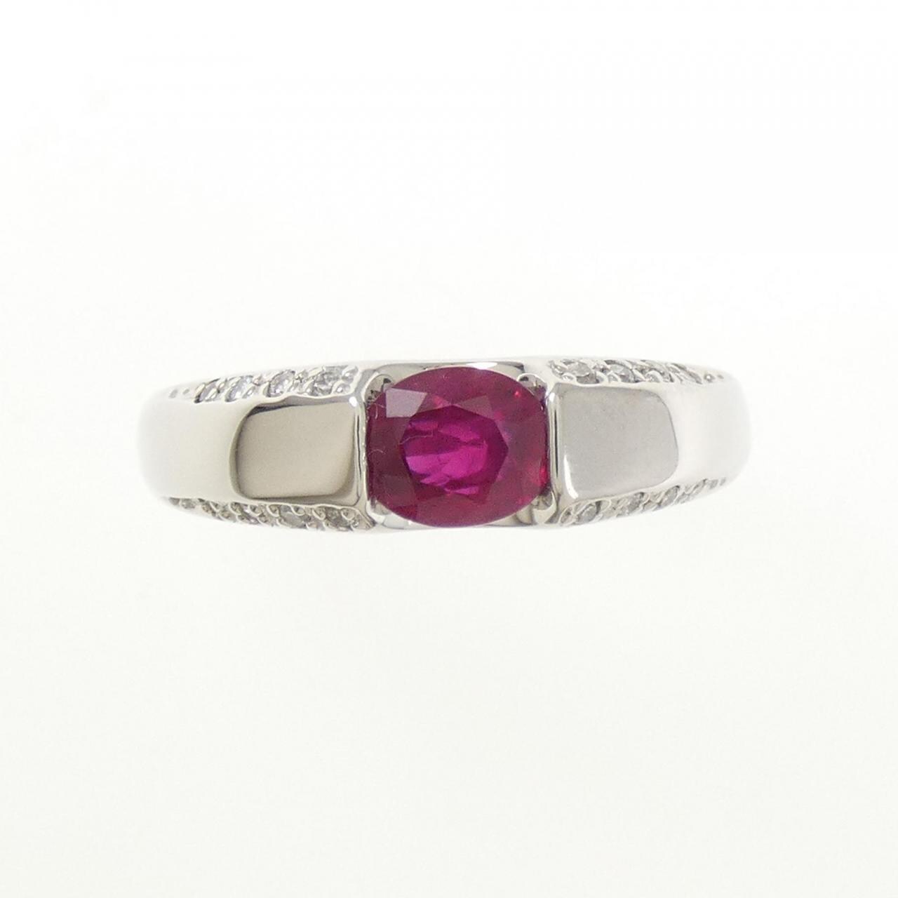 PT900 ルビー リング 0.71CT