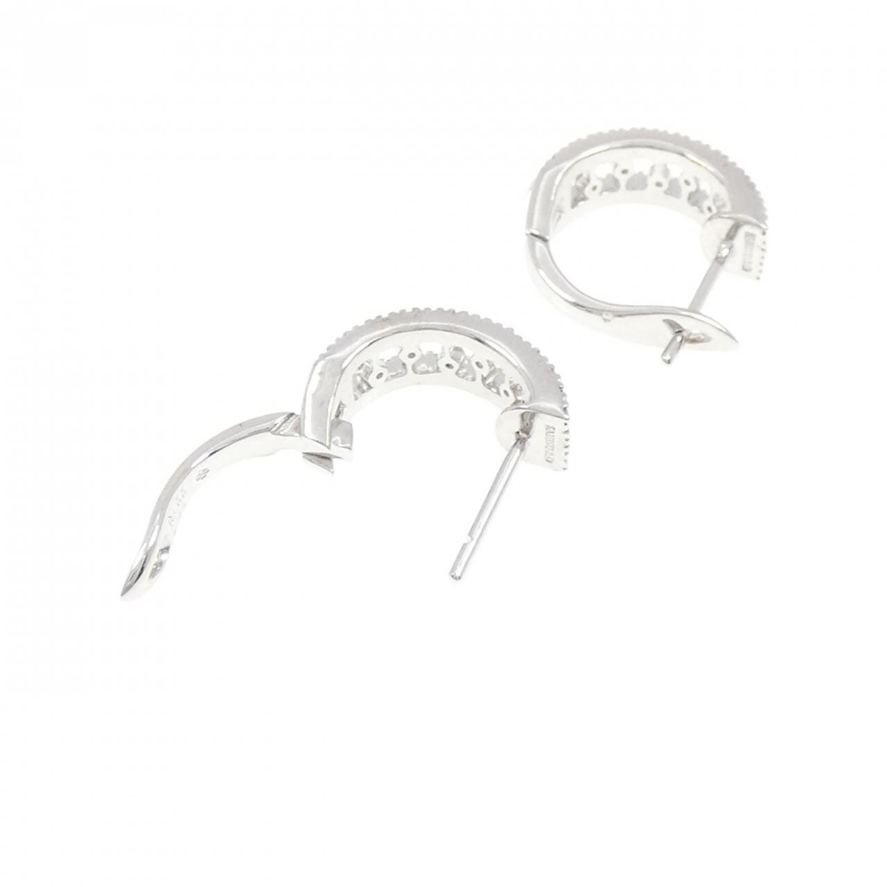 K18WG ダイヤモンド ピアス 0.36CT
