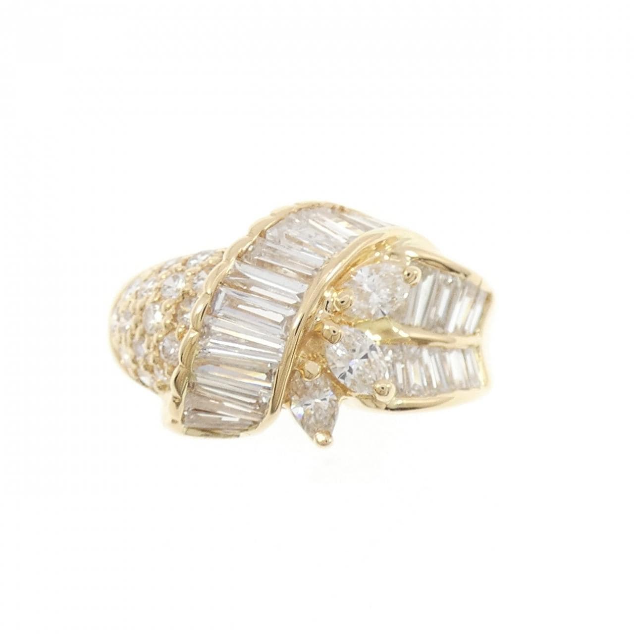 K18YG ダイヤモンド リング 2.03CT