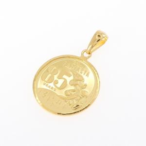 K24YG(枠) コイン ペンダント