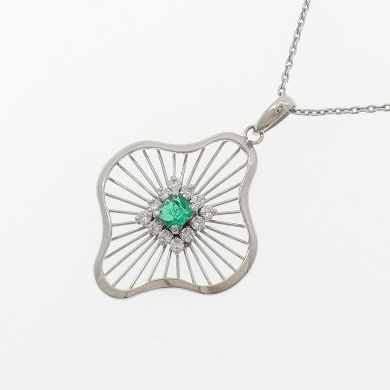 PM900/PT850 エメラルド ネックレス 0.235CT