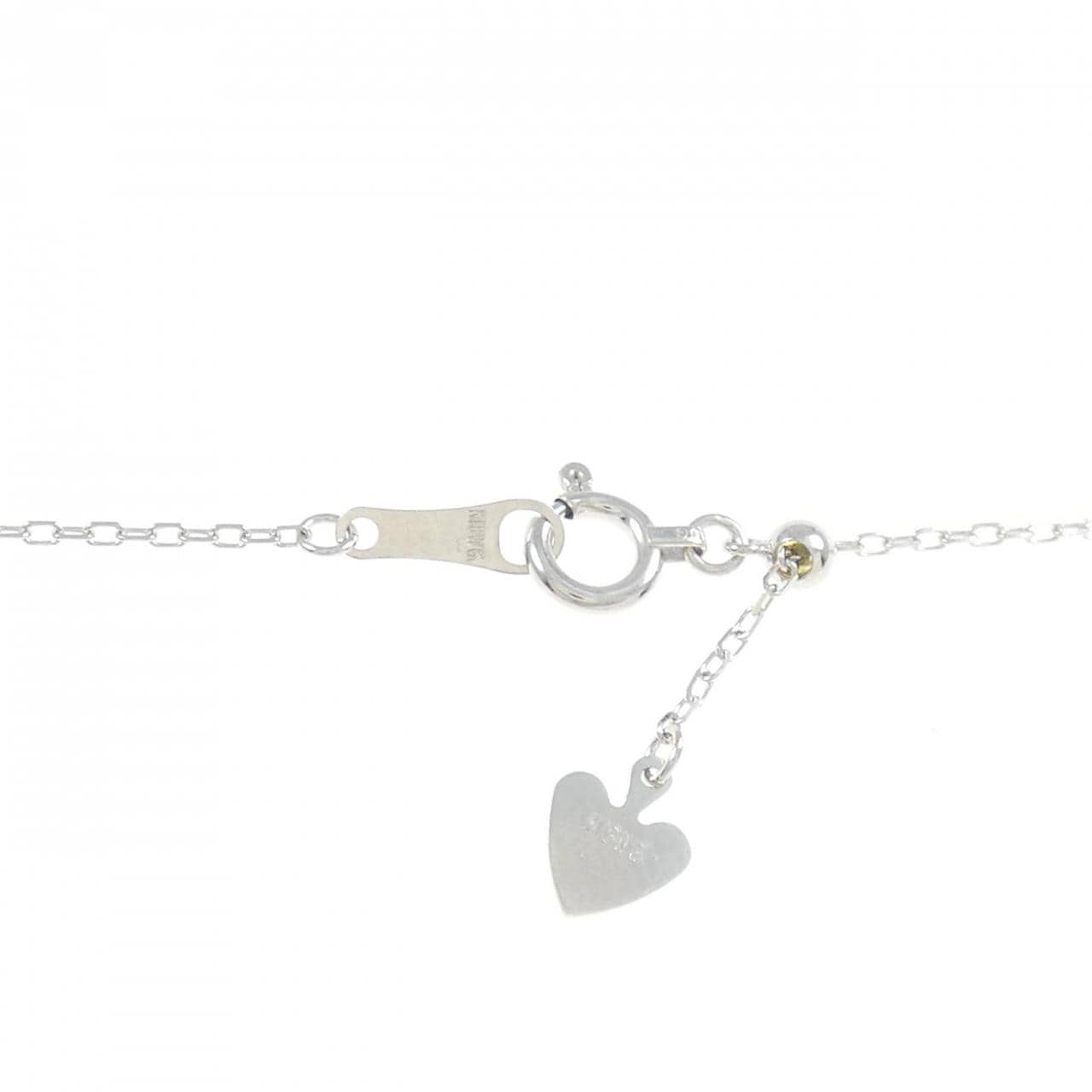 K18WG ダイヤモンド ネックレス 0.22CT