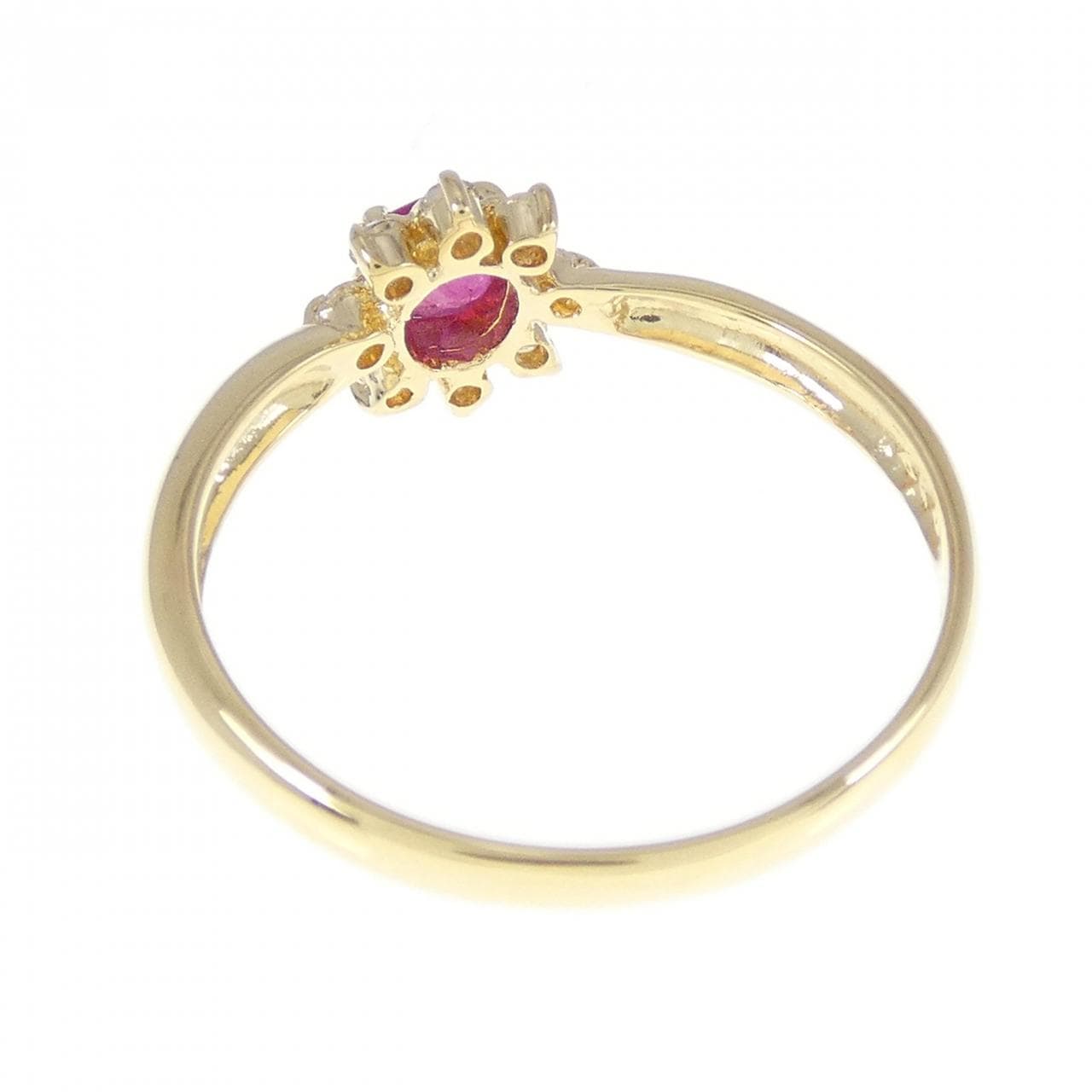 K18YG ruby ring