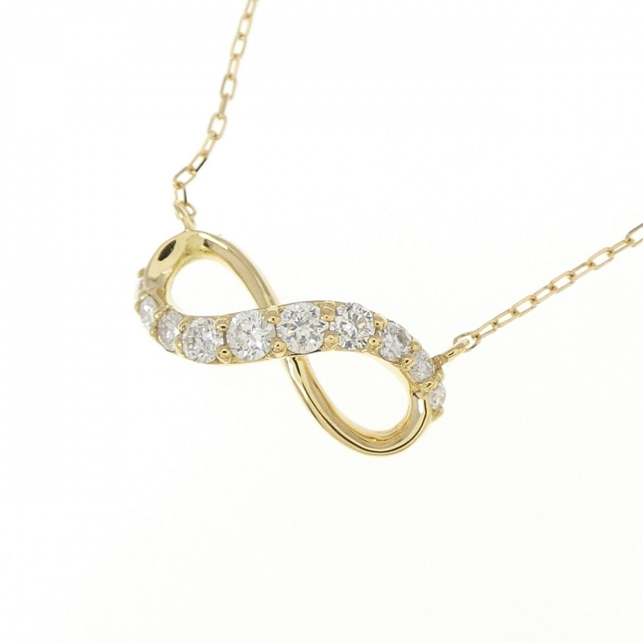K18YG ダイヤモンド ネックレス 0.12CT