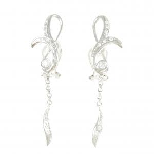 K18WG ダイヤモンド イヤリング 0.30CT